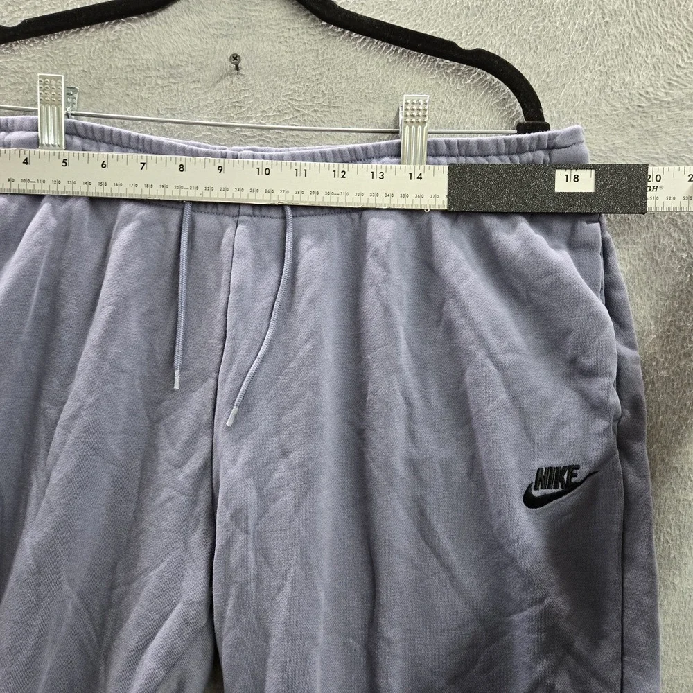 Nike Men Pants XL Blue Swoosh Embroidery Sweatpants BV4095-482 Logo 27
